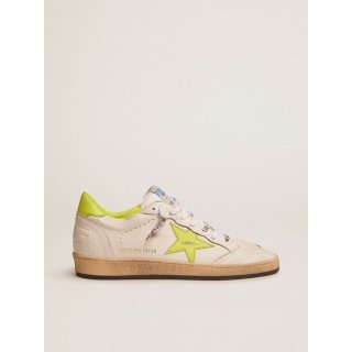 Ball Star LTD sneakers with lime-green leather star and heel tab