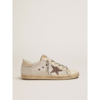 Super-Star sneakers in mesh with leopard-print star