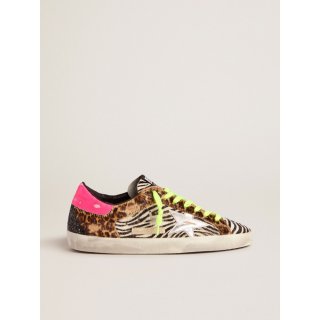 Women's Limited Edition LAB glitter animal-print Super-Star sneakers