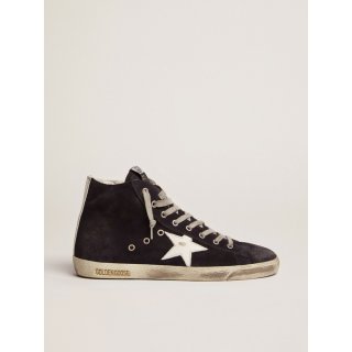 Francy sneakers in leather with leather star and heel tab